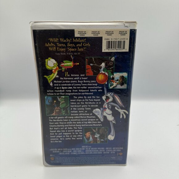 Space Jam 1996 VHS Family Entertainment Michael Jordan Bugs Bunny - Picture 2 of 3